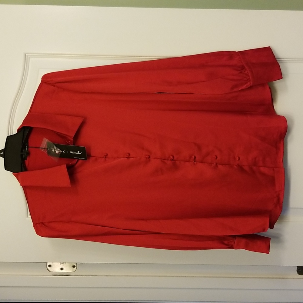 Red ladies blouse